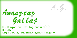 anasztaz gallaj business card